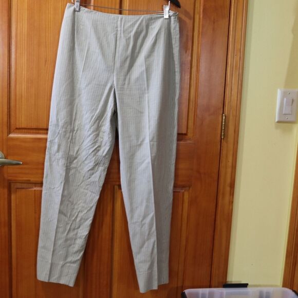 Berry Bicken Vintage Green Striped Pant Suit 12 - Picture 10 of 15